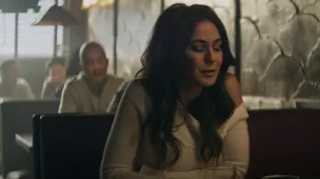 Theory Asym­met­ric Cash­mere Sweater worn by Lana Lang Cushing (Emmanuelle Chriqui) as seen in Superman & Lois (S03E13)