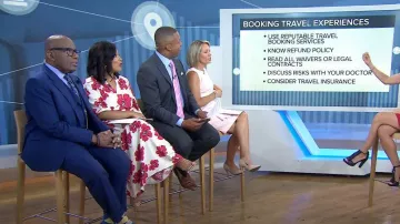 Ba&Sh Kory Floral Print Midi Dress worn by Sheinelle Jones as seen in Today on June 28, 2023