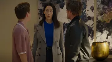 Isabel Marant Etoile Iliane Blazer à carreaux porté par Anna (Sian Clifford) comme on le voit dans Unstable (S01E03)