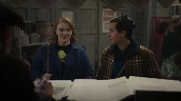 Zara Plaid Bomber Jack­et worn by Jughead Jones (Cole Sprouse) as seen in Riverdale (S07E13)