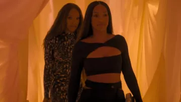 Maisie Wilen Body Shop Top worn by Khadijah Haqq as seen in The Kardashians (S03E06)