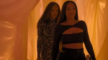 Maisie Willen Body Shop Legging In Meteorite Purple worn by Khadijah Haqq as seen in The Kardashians (S03E06)