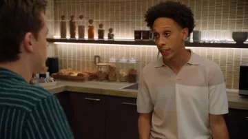 Reiss Tondo Wool-Blend Polo Shirt worn by Malcolm (Aaron Branch) as seen in Unstable (S01E05)