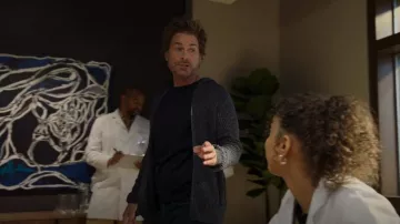 John Varvatos Albany Zip-Up Hooded Jacket worn by Ellis Dragon (Rob Lowe) as seen in Unstable (S01E06)