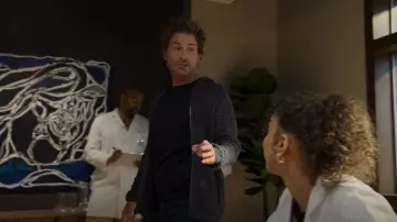 John Varvatos Albany Zip-Up Hooded Jacket worn by Ellis Dragon (Rob Lowe) as seen in Unstable (S01E06)