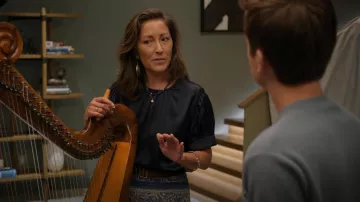 Maje Double M Suede Belt worn by Jean (Christina Chang) as seen in Unstable (S01E06)