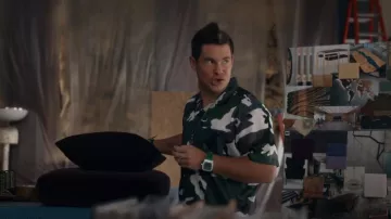 Supreme Camo Mesh S/S Shirt worn by Kelvin Gemstone (Adam DeVine) as seen in The Righteous Gemstones (S03E02)