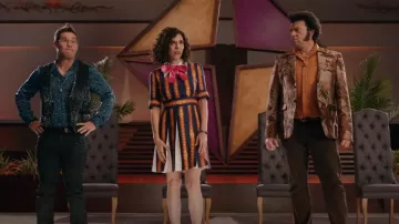 Vestido Gucci Sylvie usado por Judy Gemstone (Edi Patterson) como se ve en The Righteous Gemstones (S03E02)