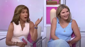 Staud Dana Rib Knit Midi Vestido usado por Jenna Bush Hager como se ve en Today el 30 de junio de 2023