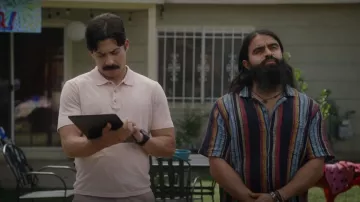 BDG Eli Striped Camp Collar Shirt worn by Mondo (Efrain Villa) as seen in Primo (S01E02)