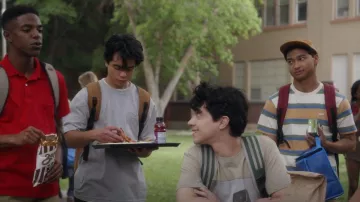 Obey Striped T-Shirt worn by Harris(Nigel Siwabessy) as seen in Primo (S01E03)