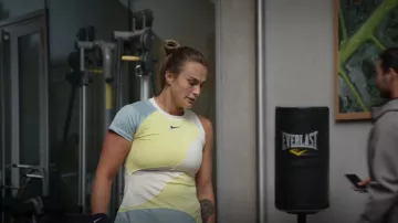 Nike Paris Team Court Dri Fit Slam Tennis Dress worn by Aryna Sabalenka as seen in Break Point (S01E10)