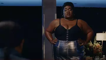 Enveloppe 1976 Jupe Newton portée par Destiny (Da’Vine Joy Randolph) vue dans The Idol (S01E05)
