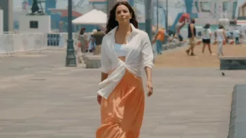 Jupe Manebi Recife portée par Eva Longoria vue dans Eva Longoria: À la recherche du Mexique (S01E06)