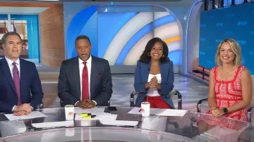 Veronica Beard Naira Dickey Veste portée par Sheinelle Jones comme on le voit dans Today on July 4, 2023