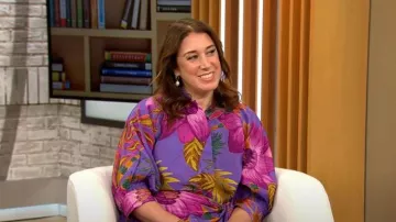FARM Rio Floral Balloon Sleeve Shirtdress worn by as seen in CBS Mornings on  July 5, 2023