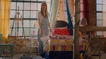 Cristina Martinez Cotton Denim Overalls worn by Kate Mularkey (Sarah Chalke) as seen in Firefly Lane (S02E16)