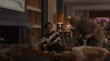 Joseph Asymmetric Striped Jumper worn by Carolyn Martens (Fiona Shaw) as seen in Killing Eve (S04E07)