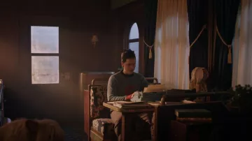 Peregrine Roy Merino Crew Seafoam worn by Jughead Jones (Cole Sprouse) as seen in Riverdale (S07E14)