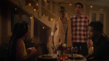 Sandro Grunge Cotton Long Sleeve Check Shirt usada por Andre Johnson, Jr. (Marcus Scribner) como se ve en grown-ish (S06E02)