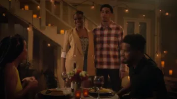 Marine Serre Zip-up Boned Bodice worn by Annika Longstreet (Justine Skye) as seen in grown-ish (S06E02)