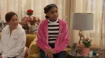 Victoria's Secret Velour Full-Zip Hoodie worn by Millicent (Jaidyn Triplett) as seen in iCarly (S03E07)