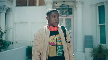Product Maharishi Maha Warhol T-Shirt in Black worn by Kai (Jude Cudjoe) as seen in Hijack (S01E03)
