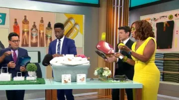 Dolce & Gabbana V-Neck Cady Dress worn by Gayle King as seen in CBS Mornings on July 6, 2023