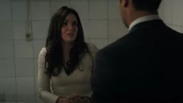 Reformation Nolen Knit Top worn by Lisa Trammell (Lana Parrilla) as seen in The Lincoln Lawyer (S02E03)