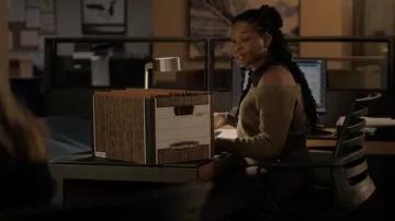 Veronica Beard Prescott Sweater worn by Izzy Letts (Jazz Raycole) as seen in The Lincoln Lawyer (S02E03)