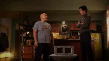 Chaser Slayer T-Shirt worn by Reginald Baskin (Jacob Batalon) as seen in Reginald the Vampire (S01E05)