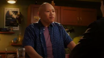 Cutter & Buck Windward Short Sleeve Button-Up Shirt worn by Reginald Baskin (Jacob Batalon) as seen in Reginald the Vampire (S01E05)