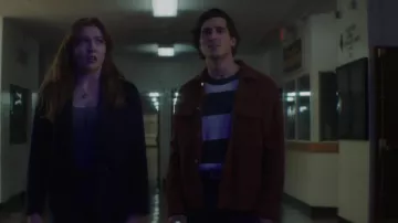 Abercrombie Relaxed Corduroy Shirt Jacket worn by Tristan Glass (Henry Zaga) as seen in Nancy Drew (S04E06)