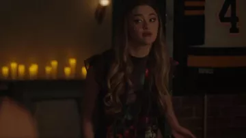 All Saints Fleur Bianca Flutter Sleeve Pleated Dress worn by Sophie Dixon (Lizzy Greene) as seen in A Million Little Things (S05E12)