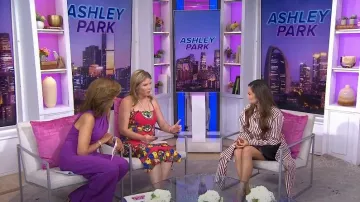 Falda Monse Sheer Crinoline con detalle de camisa usada por Ashley Park como se ve en Today with Hoda & Jenna el 7 de julio de 2023
