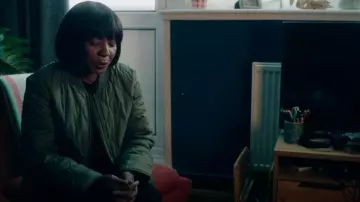 M&S Collection Recycled Thermowarmth™ Lightweight Quilted Jacket worn by Aria Champion (Nadine Marshall) as seen in Champion (S01E08)