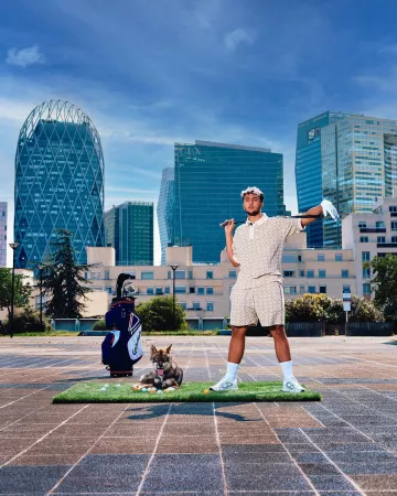 Les sneakers Dior B30 porté par Inoxtag sur son compte Instagram @inoxtag