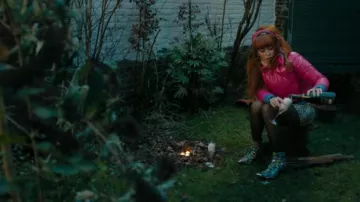 The printed heeled boots worn by Morgane Alvaro (Audrey Fleurot) in HPI: High Intellectual Potential (S02E05)