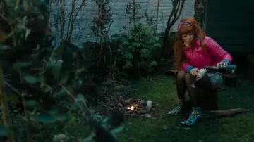 The printed heeled boots worn by Morgane Alvaro (Audrey Fleurot) in HPI: High Intellectual Potential (S02E05)