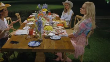 Jupe à franges MSGM portée par Kameron Westcott vue dans The Real Housewives of Dallas (S05E08)