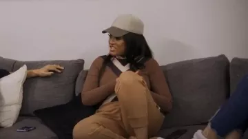 Burberry Chevron Check Jersey Roll-Neck Top usado por Drew Sidora como se ve en The Real Housewives of Atlanta (S15E09)