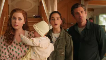 GAP Corduroy Brown Shirt worn by Robert Philip (Patrick Dempsey) as seen in Disenchanted wardrobe