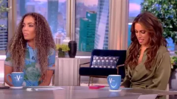 Loewe x Paula's Ibiza Rose Printed Long Polo Dress worn by Sunny Hostin as seen in The View on  July 11, 2023