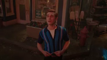 Scott Fraser Collection Goodfellas Salerno Knit Shirt worn by Archie Andrews (KJ Apa) as seen in Riverdale (S07E14)