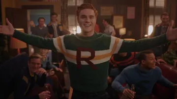 Benetton Sweater With Clashing Detail worn by Julian Blossom (Nicholas Barasch) as seen in Riverdale (S07E14)