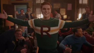 Benetton Sweater With Clashing Detail worn by Julian Blossom (Nicholas Barasch) as seen in Riverdale (S07E14)