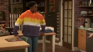 Ralph Lauren Tie Dye Fleece Hoodie worn by Booker Baxter (Issac Ryan Brown) as seen in Raven's Home (S06E11)