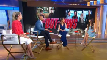 Alaia Ribbed Pointelle-Knit Mini Dress worn by Nina Dobrev as seen in Good Morning America on  July 12, 2023