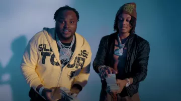 Louis Vuitton Black Reversible Bomber Jacket porté par Skilla Baby en Tee Grizzley & Skilla Baby - Gorgeous [Official Video]
