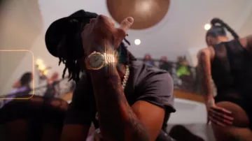 Rolex Everose Gold & White Roman Day Date worn by Skilla Baby in his Gorgeous Official Music Video with Tee Grizzley